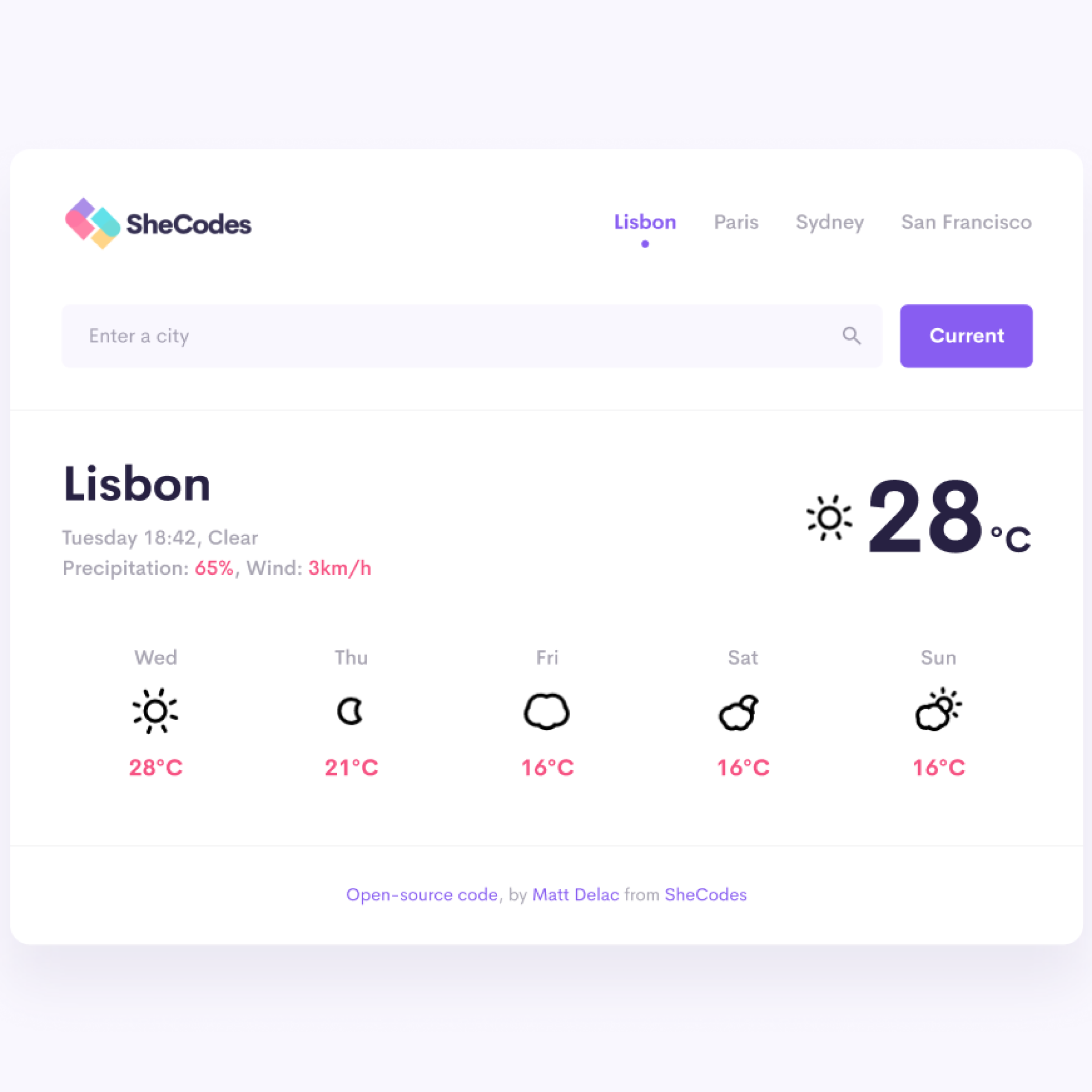 Weahter app project